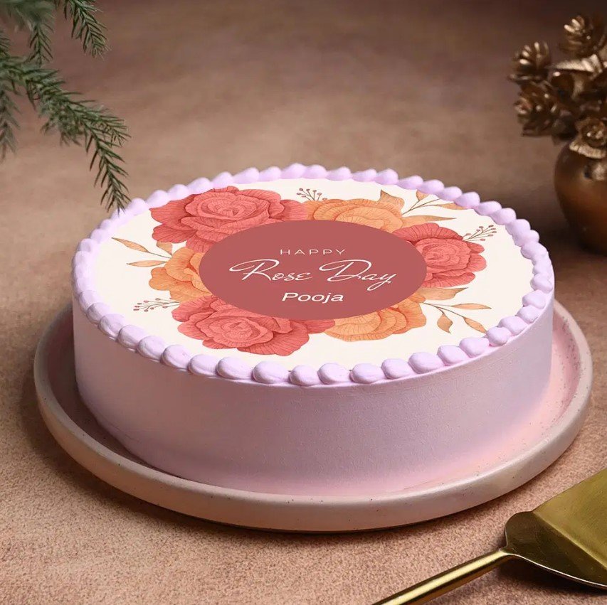 Rose Day Blossom Cake 1