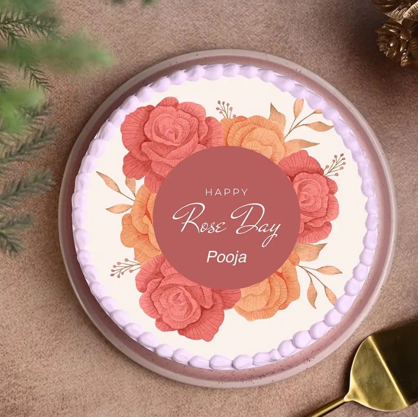 Rose Day Blossom Cake 2