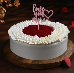 soulmate red velvet love cake for romantic celebration