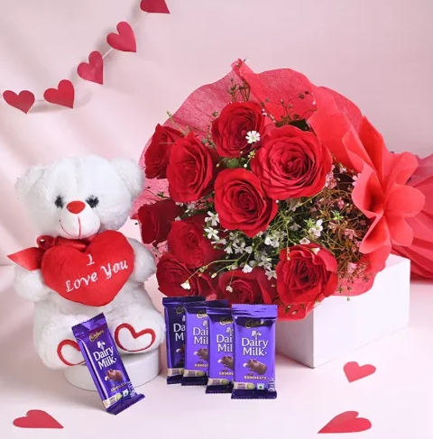 Sweet Embrace Love Surprise Gift Combo Online sweet embrace love surprise gift combo for romantic gifting