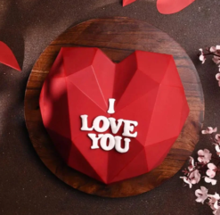 sweetheart chocolate smash cake with surprise inside for romantic gifting