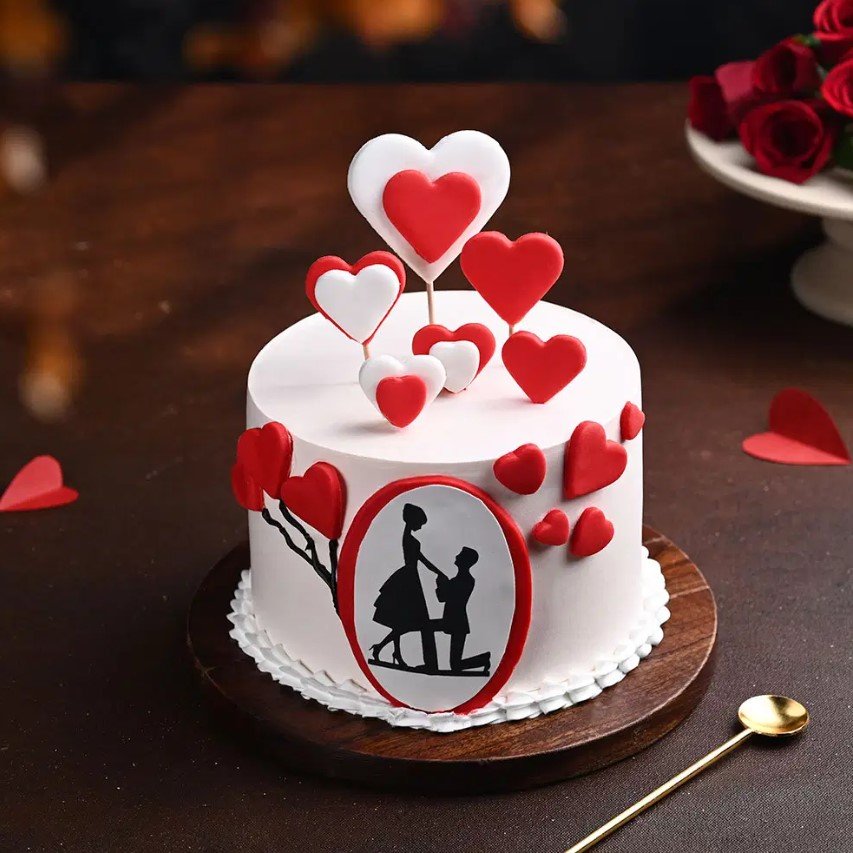 True Love Heart Cake 1
