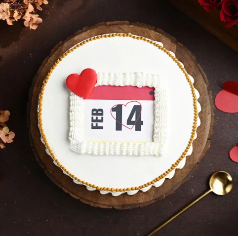 Valentine Romantic Date Night Celebration Cake 2