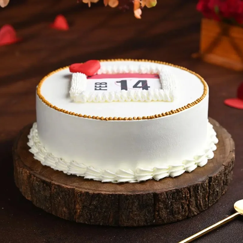 Valentine Romantic Date Night Celebration Cake 3