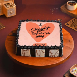 valentine cake with romantic design and creamy layers for love celebration