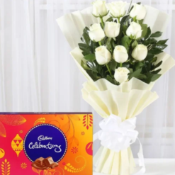 luxury gourmet and flower surprise gift combo for premium gifting