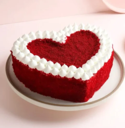 warm velvet love cake for romantic celebration and gifting