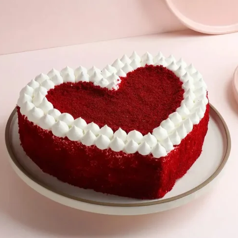 Warm Velvet Love Romantic Celebration Cake 2
