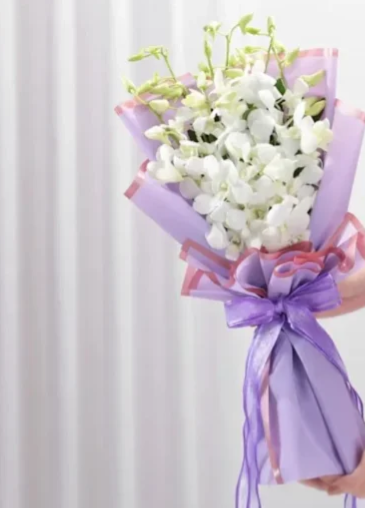 White Orchid Charm Bouquet 2