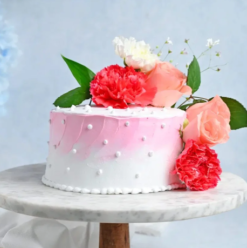 zingy pineapple fresh cream cake for birthday and celebration