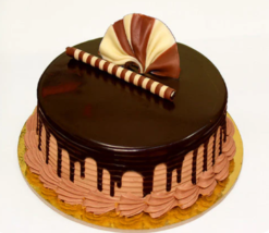 choco creamy delight cake with soft sponge and smooth cream layers