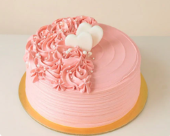 Crimson Strawberry Royale Cake