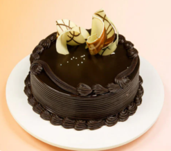 midnight dark chocolate truffle cake with rich cocoa layers