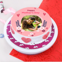 momora custom celebration cake with photo and personalized message