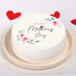 vanilluxe mom celebration cake with soft creamy vanilla layers for mother day