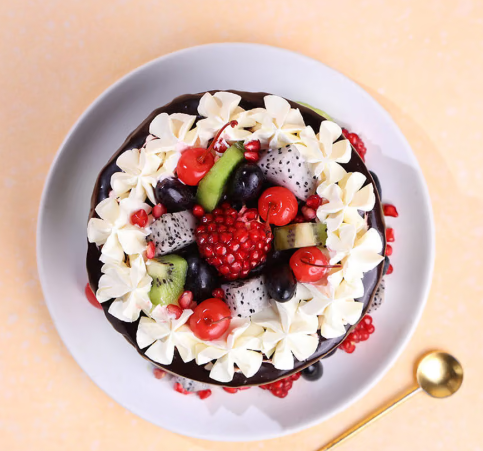 Premium Fruit Chocolate Drip Delight Cake 2