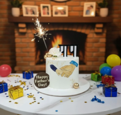birthday cake for dad dad my birthday fire cake online delivery India
