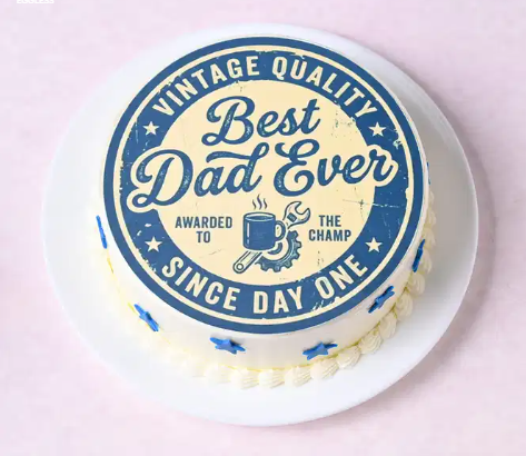 Dad, My Shining Star Cake 1