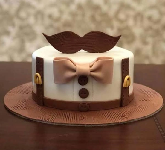 Dad, My Stylish Moustache Cake fathers day cake dad my stylish moustache cake online delivery India