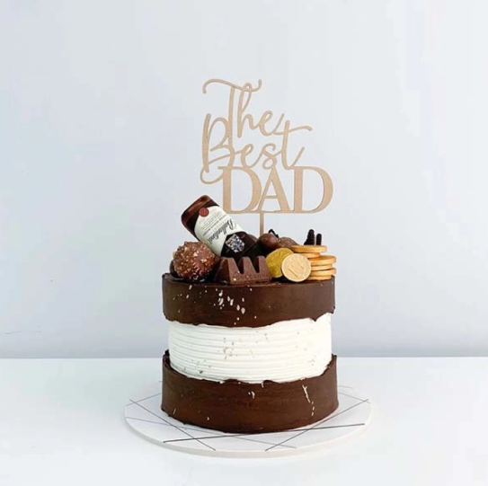 Dad, My Toast of Love Cake fathers day cake dad my toast of love cake online delivery India
