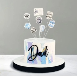 fathers day cake dad my world of love cake online delivery India