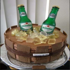 Dad's Brew Bash Cake Father's Day beer theme designer cake online India