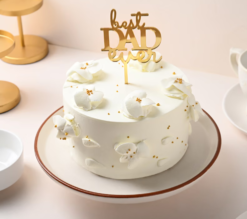 fathers day cake dads golden floral bliss cake online delivery India