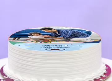 Dad’s Memory Lane Photo Cake 2
