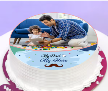 Dad’s Memory Lane Photo Cake fathers day photo cake dads memory lane cake online delivery India
