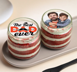 fathers day cake elite dad red velvet jar cake online delivery India