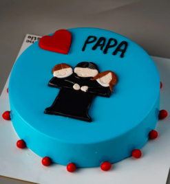 fathers day cake made with love for papa cake online delivery India