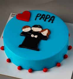 fathers day cake made with love for papa cake online delivery India
