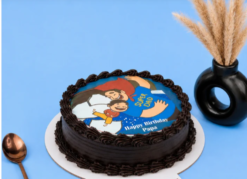 fathers day photo cake super dad memory cake online delivery India