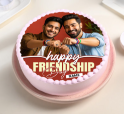 Forever Friends Photo Cake Friendship Day personalised photo cake online India